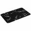 AQUALINE PCD011 Badezimmermatte 50 x 80 cm, Schwarz/Marmor