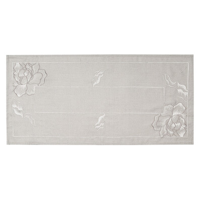 Haftowany obrus Piwonie , 40 x 90 cm
