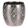 Keramický obal na květináč stříbrná Silver pr. 17cm, stříbrná