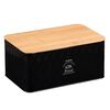 Kesper 18047 Cutie pentru pâine cu tăbliță, negru,28 x 18 x 13 cm