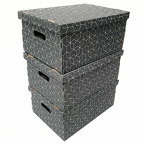 Набір картонних коробок з 3 штук, 32 x 45, 5 x 22 см