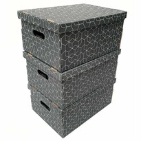 Compactor 3-dielna sada kartónových krabíc, 52 x 29 x 20 cm Compactor 3-dielna sada kartónových krabíc, 52 x 29 x 20 cm