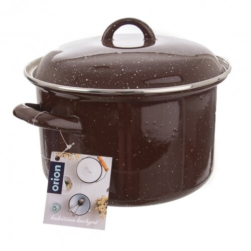 Orion emajlirani lonec s pokrovom Brown LEM, 2,5 l