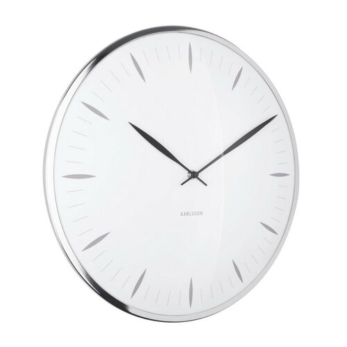 Karlsson 5761WH designové nástěnné hodiny, pr. 40 cm