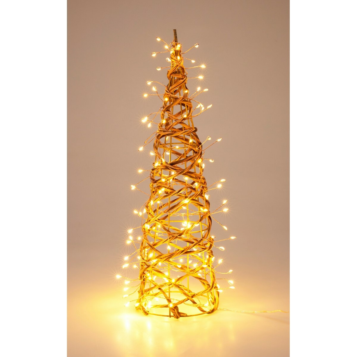 Zewnętrzna dekoracja świąteczna Świecący stożek, 40 x 12 cm, 160 diod LED, ciepła biała, 40 cm