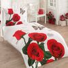 Exclusive Red Roses 3D pamut ágynemű garnitúra, 140 x 200 cm, 70 x 90 cm