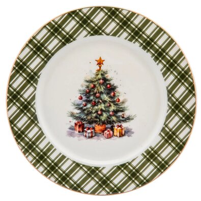 Altom Christmas Tree porcelán desszert tányér 20 cm
