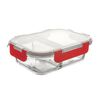 Tavă de copt divizată Orion cu capac din plastic,