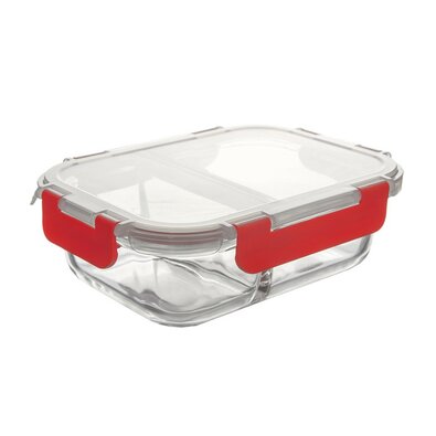 Orion Tavă de copt divizată cu capac din plastic,18 x 13,5 x 6 cm