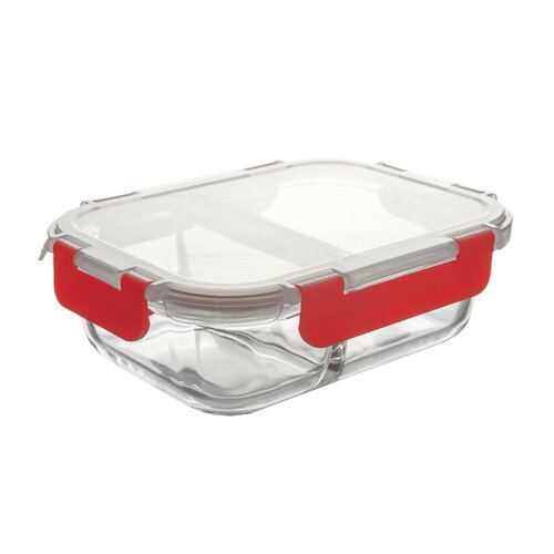 Tavă de copt divizată Orion cu capac din plastic,18 x 13,5 x 6 cm