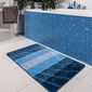 Elli Hullám fürdőszobaszőnyeg kék, 60 x 100 cm