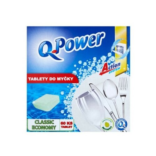 Q Power Classic economy tablety do myčky, 60 ks