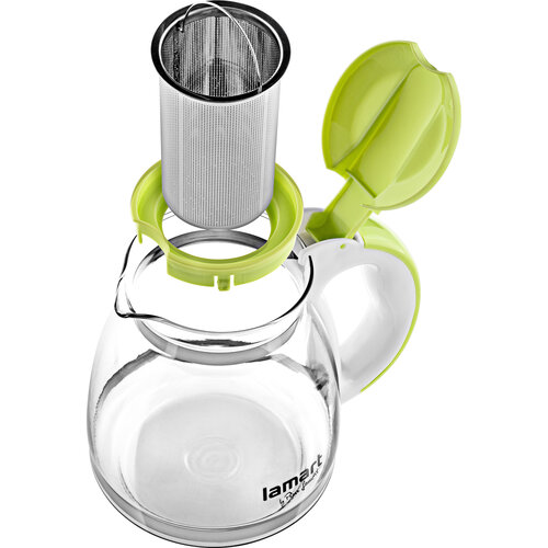 Lamart LT7028 čajnik Verre 1,5 l, zelena