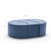 Taburet Alya Puf Blue