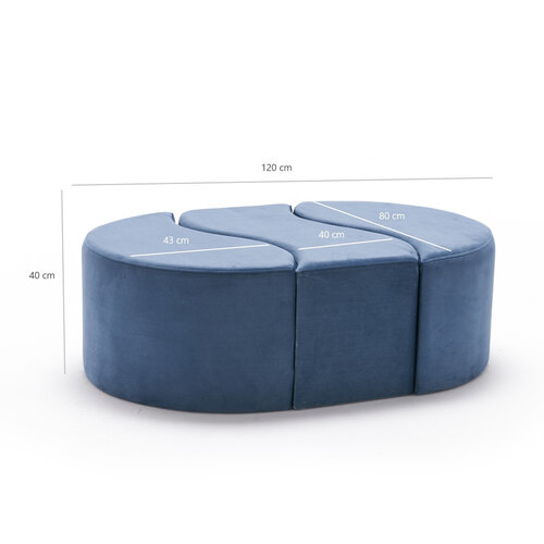 Stolička Alya Pouf Blue