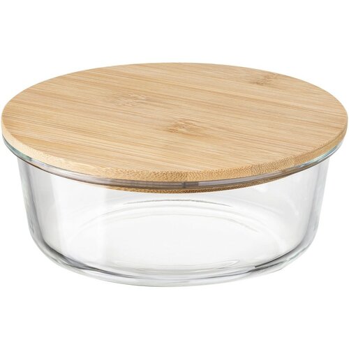 Florina Glasdose mit Bambusdeckel Clavato, 640 ml