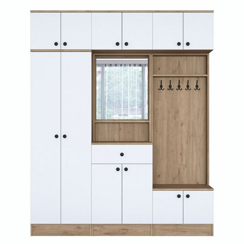 Predsieňová zostava Ewa White and Walnut