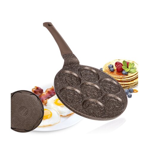 Banquet Spiegeleierpfanne mit Antihaftbeschichtung Granite Brown Smile, 26 cm