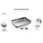 Elo 53435 Basic Tavă de copt din oțel inoxidabil34 x 24 x 5,5 cm