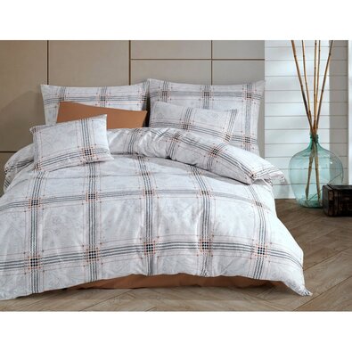 BedTex Бавовняна постільна білизна Quatre біла, 220 x 200 см, 2 шт. 70 x 90 см
