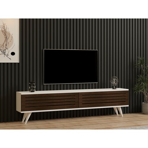 Televizní stolek Hill Walnut and White