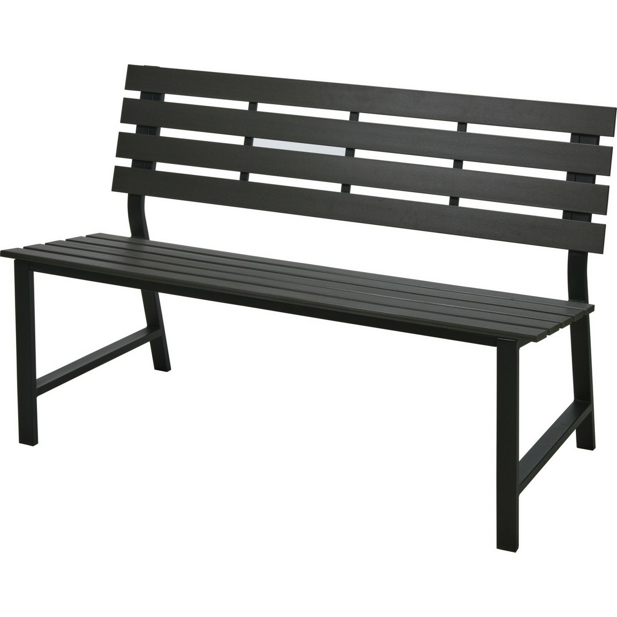 Metalowa ławka ogrodowa Atlanta, 125 x 60 x 81 cm, polywood