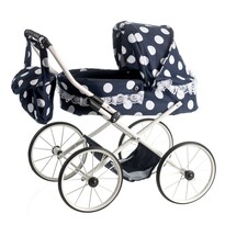 Teddies Kočík pre bábiky Ewa Retro čierna, 55 cm Teddies Kočík pre bábiky Ewa Retro čierna, 55 cm