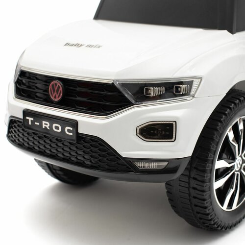 Baby Mix Dětské odrážedlo s vodící tyčíVolkswagen T-ROC, bílá