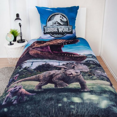 Herding Baumwollbettwäsche Jurassic World, 135 x 200 cm, 80 x 80 cm
