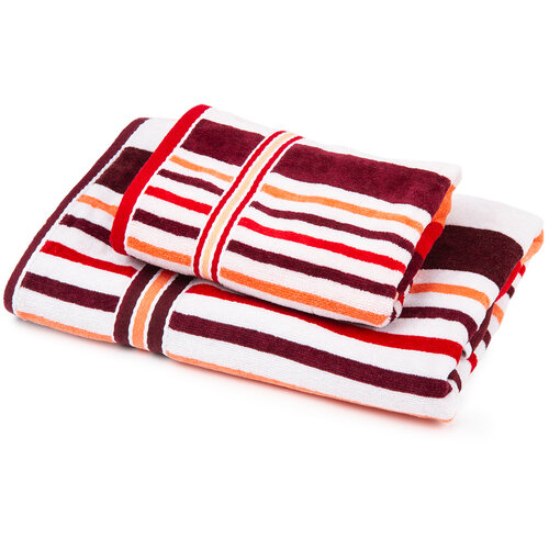 Set prosoape Stripes Eva, 70 x 140 cm, 50 x 90 cm