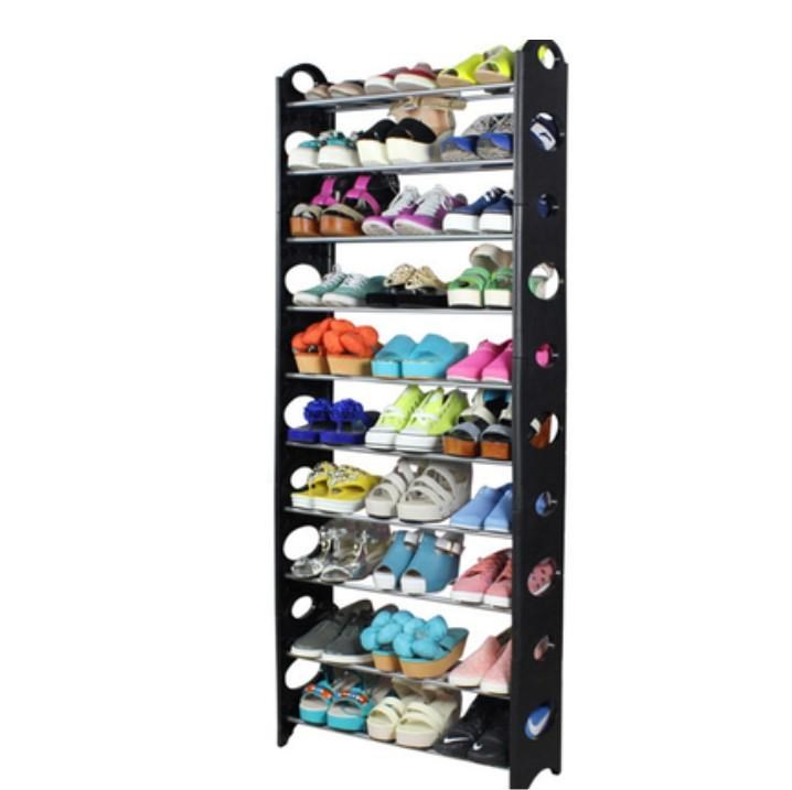Suport pentru pantofi Botis 5 negru, 154 cm