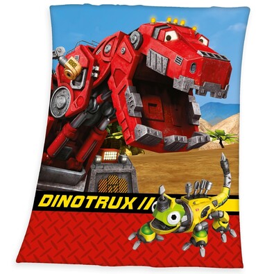 DinoTrux gyerek pléd, 130 x 160 cm