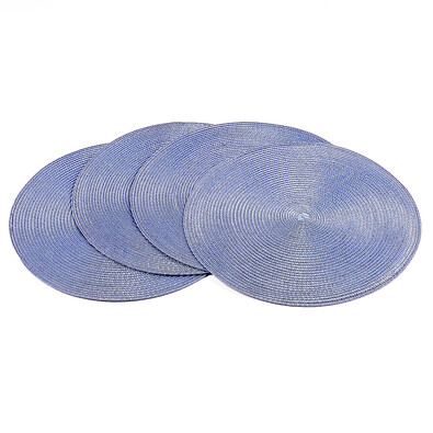 Suport farfurie Deco, rotund, violet, diam. 35 cm, set 4 buc.