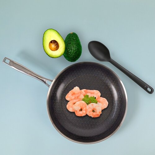 Kela Nierdzewna patelnia z powłoką ceramiczną Flavoria 28 cm