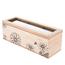 Holzbox für Teebeutel Meadow flowers Braun,23 x 8 x 8 cm