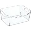 Plastikowy organizer Landen, 30,3 x 21,5 x 12,6 cm, przezroczysty