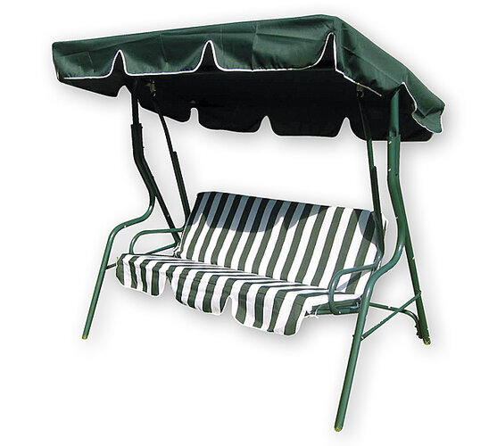 Balansoar de grădină Happy Green Stripy II