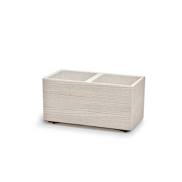 Doniczka MADERA CASE ECO WOOD 57,7 cm, biały, S