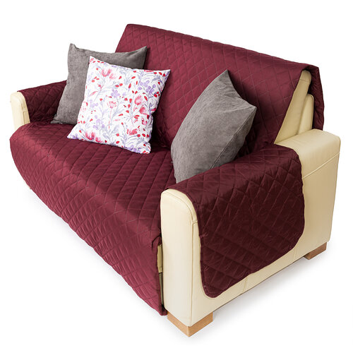 4Home Narzuta na fotel Doubleface bordo/beżowy, 60 x 220 cm
