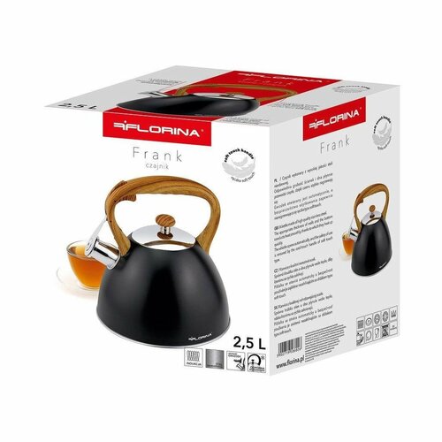 Florina Wasserkessel Frank 2,5 l, schwarz