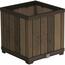 Квітковий горщик Keter Deco Square 45,5 × 45,5 ×45,5 см, коричневий