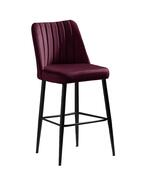 Sada barových židlí Vento Claret Red and Black, 2 ks