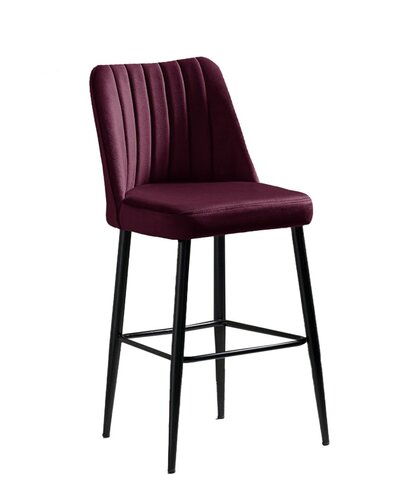 Barstuhl-Set Vento Claret Red and Black, 2 Stück
