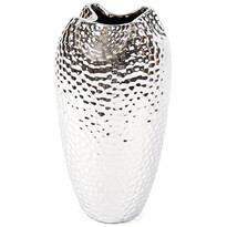 Keramická váza Silver dots strieborná, 29 cm