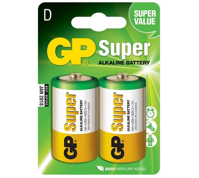 Batérie GP 13A LR20 Blistr