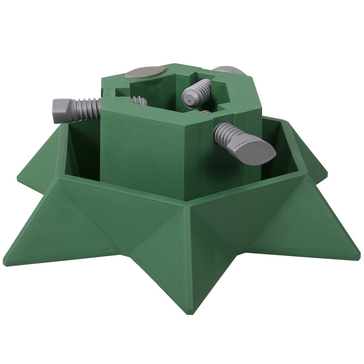 Stojan pod vánoční stromek STAR zelený v13cm d40cm