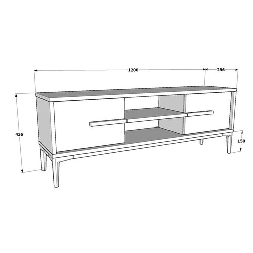 Stolik pod telewizor Eslem Oak