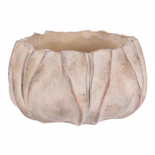 Übertopf aus Beton M, Grau, 25 x 14 cm