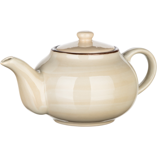Banquet Keramični čajnik PALAS, 1 l, kremasta