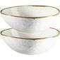 Mäser Set de 2 boluri ovale Pintar Punctealb-albastre 22 x 19 cm